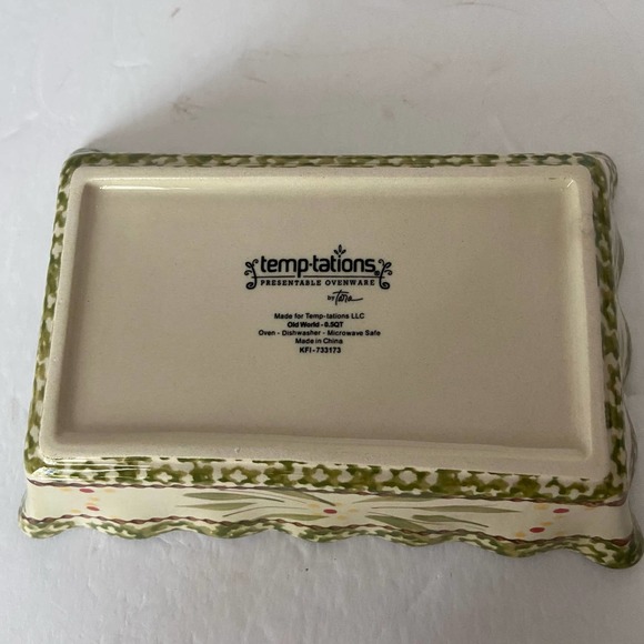 Temp-tations Old World (3) Baking Dishes 0.5 Qt. Individual Mini Loaf - Picture 3 of 4